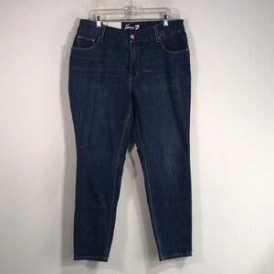 Seven7 Tummyless Skinny Jean, Women's Size 18W - Mulan Blue